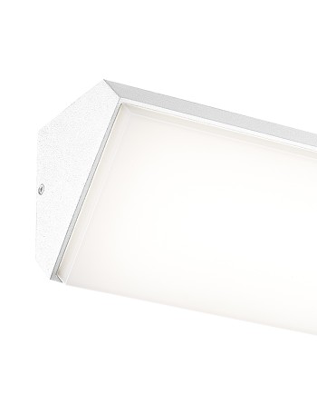 SOLDEN * APLIQUE EXTERIOR HORIZ.BLANCO  LED IP65 - 9W - 3000K